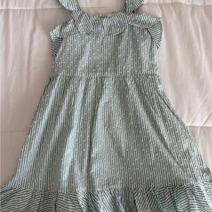 Janie and Jack Green Striped Dress